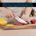 2 x Heavy Duty Kitchen shears, all Purpose shears for food, Poultry Scissors, Stainless Steel Kitchen Scissors for camping, baking G10 Donut Pink