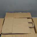 Qutuus 10x5x13 Kraft Paper Bags 100 Pcs Kraft Shopping Bags, Paper Gift Bags for Retail, Merchandise, Recycled Bulk Paper Sacks, Brown Paper Bags with Handles Bulk