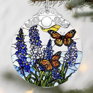 Lavender Butterfly Christmas Ornaments: Christmas Tree Ornaments, Holiday Decor for Flower Lover, Stocking Stuffers, Gift Ideas, Xmas Gifts & Gifts for Butterfly Lover