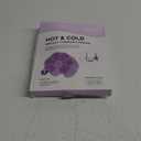 NEWGO Breast Ice Pack 2 Pack Gel Ice Pack for Breast Surgery, Reusable Nursing Ice Pack Hot or Cold Therapy Breast Pad for Breastfeeding, Engorgement Relief (Purple)