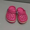 XPKWS Toddler Kids Clogs Boys Girls LED Garden Shoes Light up Sandals Slip on Quick Dry Beach Slippers, 24 