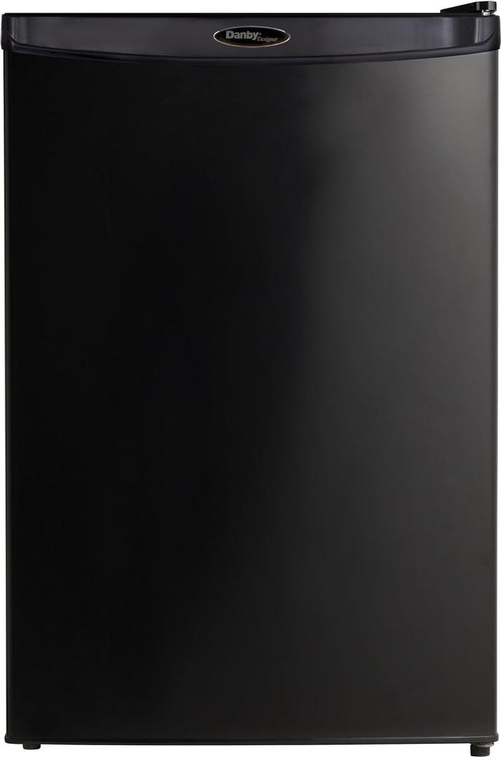 Danby Designer DAR044A4BDD-6 4.4 Cu.Ft. Mini Fridge, Compact Refrigerator for Bedroom, Living Room, Bar, Dorm, Kitchen, Office, E-Star in Black