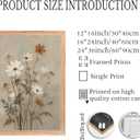 3Pcs Vintage Wildflower Canvas Wall Art Country Farmhouse Watercolor Flowers Painting Picture Wall Decor Boho Botanical Poster Print Artwork for Living Room Bedroom Dining Room Office Home Decoration