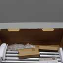 Curtain Rod 2 Pack, HOTOZON Heavy Duty Curtain Rods for Windows 32 to 58 Inch, Decorative Single Drapery Rod with Diamond Finials, Silver