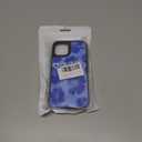 Flower Phone Case for iPhone 12/12 Pro - Slim Shockproof Hard Shell, 5ft Drop Protection, Cute Aesthetic Blue Hibiscus Pattern, Tough Protective Case for Women and Girl