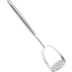 Potato Masher Stainless Steel, Heavy Duty Mashing Utensil for Avocado, Potatoes, Beans, Vegetables, Mashed Potatoes Masher with Long Handle, 14Inch