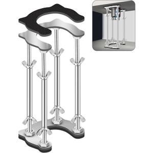 Undermount Kitchen Sink Bracket Space Saving Upright Sink Repair Kit with Non-Slip Shock Absorbing Pads Stainless Steel Adjustable Bracket for Kitchen, Bathroom and Outdoor Sink