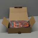 Label Maker Machine with-Tape, Heat Shrink Label Maker Waterproof-Labels, Wire Cable label Maker, E1000 Labeler Machine with-Tape 12mm Laminated Handheld Labeling Machine for Industrial Office (Orange)