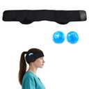 Post-Surgical Otoplasty Ear Compression Headband for Recovery, Adjustable Cold Pack Compatible Head Wrap, Post-Op Ear Support Band for Women & Men