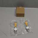 3 Way Light Bulbs 50 100 150w Equivalent, Soft White 2700K, Three Way A19 LED Filament Light Bulb with 90+ CRI, E26 Dimmable Warm Light Bulbs, Classic Clear Glass, 2 Pack