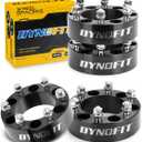 dynofit 6x5.5 Wheel Spacers 2 Inch Compatible with Toyota Tacoma, 4Runner, FJ Cruiser | M12x1.5 Extended Lug Nuts, 108mm Hub Bore, 6x139.7 Forged Spacers for Tundra GX460 GX470 Sequoia Fortuner