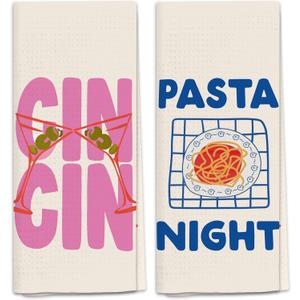 Italian Kitchen Towels, Italian Kitchen Decor, Bar Towels for Kitchen Bartender, Retro Dish Towels for Hand Towels for Kitchen, Aesthetic Kitchen Decor, 16x24 Inch