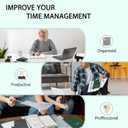 3 x Ymumuda 2026 Planner, Daily Weekly and Monthly PlannerJan 2026 - Dec 2026, 8.4" x 6.3", 2026 Calendar Planner Book with Tabs, Spiral Notebook with Inner Pocket for Office Home School Supplies (L-Deep Green)