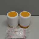 OORUN Touch Bedside Table Lamp,13 RGB Colors & 5 Brightness, USB Rechargeable Desk Lamp, Remote Control Dimmable Light with RGB Color Changing,Portable Lamp for Baby (2 Pack Brown)