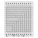 Creative Grids Stripology Squared Slotted Quilting Ruler CGRGE2 Made in USA, 14-1/2in x 17-3/4in, Non-Slip Grip Acrylic Fabric Strip Cutting, Sewing, Crafting, Patchwork Ruler & Template