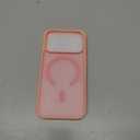SUPFINE Magnetic for iPhone 17 Pro Case (Compatible with MagSafe)(Military Grade Drop Protection) Translucent Matte Shockproof with Anti-Fingerprint Phone Cover,Pink