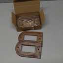 DoubleFill 4 Pcs Walnut Wood Light Switch Cover Brown Outlet Covers Wall Plate Decorative Boho Plug Plate Vintage Rustic Contemporary Interior Room Home Decor (13 * 8.2cm,Arch Single Decorator)