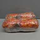 2 x SHareconn 20 Bundles Artificial Fall Flowers for Outdoors Decoration, Fake Silk Daisy Realistic Faux Plants UV Resistant for Planter Home Porch Patio Autumn Indoor Outside Decor, Sunset Red Orange