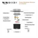 2 x Awozkcd KSD301 UL/CUL 16A N.C. Auto Reset Thermal Switch, 40°C/104°F Off