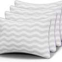 Dreamara Pillows Standard Size Set of 4 - Hotel Collection Bed Pillows with Down Alternative Fill, Soft & Supportive for Side, Stomach & Back Sleepers, Fully Machine Washable & Adjustable Loft Design