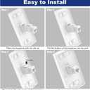 2 x VCE Ethernet Wall Plate (UL Listed), 1-Port Cat6 Female to Female Wall Jack, Keystone Wall Plate with RJ45 Keystone Inline Coupler, White (2-Pack)
