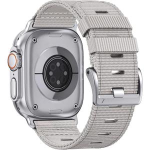 Nylon Watch Band for Apple Watch Ultra 3/2/1 Band 49mm 46mm 45mm 44mm 42mm(Series 1 2 3), Adjustable Breathable iWatch Straps for Apple Watch Ultra Bands for Men 11/10/9/8/7/6/SE/5/4/3/2/1