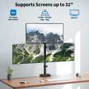 Triple Monitor Mount Fits Max 32" Computer Screen, Holds up to 17.6lbs Each Arm, 3 Monitor Desk Mount, Triple Stand with Tilt Swivel Rotation, VESA Mount 75/100mm
