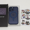 For Samsung Galaxy A36 / A56 Magnetic Phone Case with Kickstand, Compatible with Mag-Safe, Slim Shockproof Translucent Matte Mag-Stand Cover, Built in Kick Stand, Navy Blue