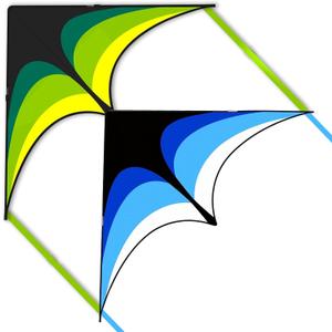 Mint's Colorful Life Delta Kite for Kids & Adults, Extremely Easy to Fly Kite for Beach Trip, Best Kites for Beginners, 300ft String Handle Included