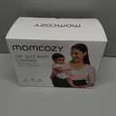 Momcozy Hip Seat Baby Carrier - Adjustable Waistband with Original 3D Belly Protector, Ergonomic Carrier with Various Pockets for Newborns & Toddlers up to 45lbs (Black, Medium)