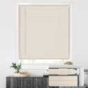 LazBlinds No Drill Blinds for Indoor Windows, Cordless 1" Vinyl Mini Blinds, Privacy S-Curve Blinds for Windows, Room Darkening Horizontal Window Blinds and Shades for Home, 39" W x 64" H, Beige