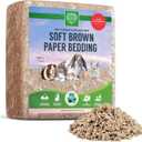 Small Pet Select Premium Small Animal Bedding, Natural Soft Paper Bedding for Small Indoor and Outdoor Pets, Made in USA, 56 L Pack,Beige