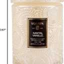 Voluspa Santal Vanille, Small Candle Jar, 5.5 oz, 50 Hour Burn Time, Coconut Wax for Clean Burning, Handcrafted in the USA (Cream)