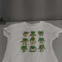 Cute Shamrock Reading Books St Patrick's Day Teacher Reading T-Shirt(M, White)