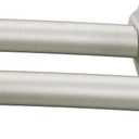 Moen Brushed Nickel Adjustable 57 to 60-inch Stainless Steel Double Curved Shower Curtain Rod, Wall Mounted with Fixed Brackets, DN2141BN