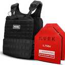MVRK Adjustable Weighted Vest - Tactical MOLLE Fitness Training Vest with 3.75, 5.75, 8.75lbs. Plates - Adjustable & Slim Design for Running, Lifting, Hiking, Strength Training - Workout Equipment (20, Pounds)