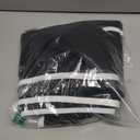 BMJL Women's High Waisted Bikini Ribbed Two Piece Swimsuit High Cut Color Block Adjustable Straps Bathing Suit (Large, Black043)