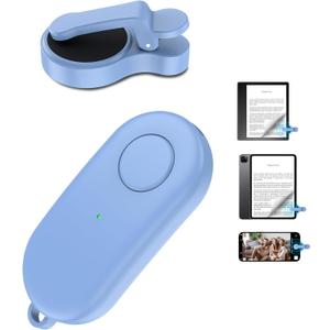 Remote Control Page Turner for Kindle Paperwhite Oasis Kobo eReaders,Kindle Clicker Page Turner Accessories for iPhone,iPad, Android Tablets Reading Novels,Video Record&Shutter Selfie (Blue)