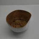 Woven Seagrass Belly Basket for Storage, Laundry, Picnic, Plant Pot Cover, and Grocery and Toy Storage (Medium, White)