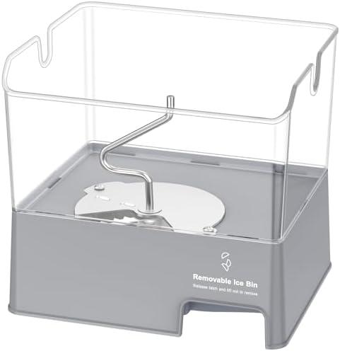 Upgraded W11129522 Refrigerator Ice Bucket Compatible with Whirlpool Ice Maker Replacement W10564750 KitchenAid Removable Ice Bin KFIV29PCMS03 KRMF706EBS01 KRFF707ESS01 KRMF706ESS01 Ice Maker Tray