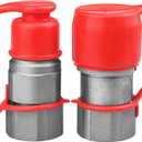 3/4" NPT Skid Steer Bobcat Kubota Flat Face Hydraulic Quick Connect Couplers/Couplings,The Hydraulic Quick Disconnect Couplings Interchange with 1/2" ISO 16028 Body + 3/4" NPT Thread