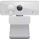 Lenovo HD 1080p Webcam (300 FHD) - Monitor Camera with 95 Wide Angle, 360 Rotation Pan & Tilt, Dual Microphones  Attachable Desktop Cam with Privacy Shutter for Remote Work, Streaming & Gaming (Cloud Grey)