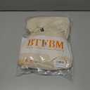 BTFBM Casual Fall Tops for Women 2025 Long Sleeves Solid Shirts Crew Neck Loose Fit Work T Shirt (Beige, XXL)