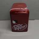 CURTIS MIS135DRP DR. Pepper Mini Portable Compact Personal Fridge Cooler, 4 Liter Capacity, 6 Cans, Makeup, Skincare, Freon-Free & Eco Friendly, Maroon