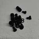 16 Pieces Garden Hose Quick Connector 3/4 Inch Plastic Water Hose Fittings Male and Female Connectors End Adapters with 10 Pieces Rubber Gaskets(Black)