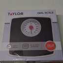 Taylor Battery Free Analog Scales for Body Weight, 330LB Capacity, Easy to Read Large 4.25-inch Dial, 10.3 x 10.6-inch Vinyl Mat Platform, Black