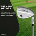 Gowolf 60 Degree Wedge Right Hand - Forged Golf Wedges Full Face for Men, Premium Gap Wedges Sand Wedge Lob Wedge Golf Club for Men, Great Golf Gifts - CNC Milled Face for More Spin (Chrome 60 Degree, Right)