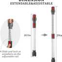 Extension Wand for Dyson GEN5 G5 V15 V7 V8 V10 V11 Vacuum Cleaner,Extendable&Adjustable Replacement Tube Rod Rigid Stick,20.5 to 29 Inch(Not for Slim), 62.87 mm