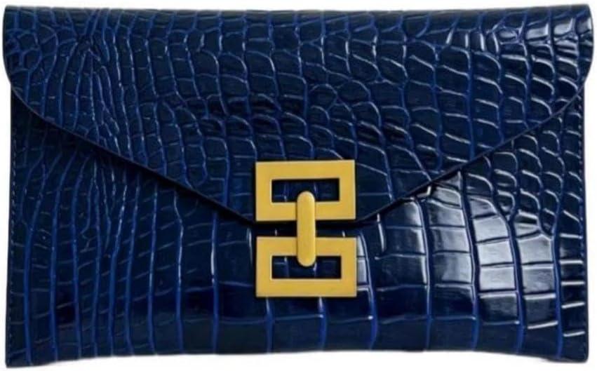Verdusa Women's Clutch Evening Bags Trendy Envelope Handbags Metallic Purses Formal Wedding