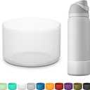 Silicone Boot for Owala Water Bottle 24 oz 32 oz 40 oz, Anti-Slip Protective Sleeve for FreeSip/Twist/Flip Stainless Steel Water Bottles Accessories (clear)